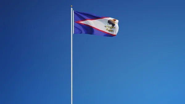Σημαία αμερικανικής Σαμόα, απομονωμένη με τη διαφάνεια της διαδρομής αποκοπής άλφα κανάλι — Φωτογραφία Αρχείου
