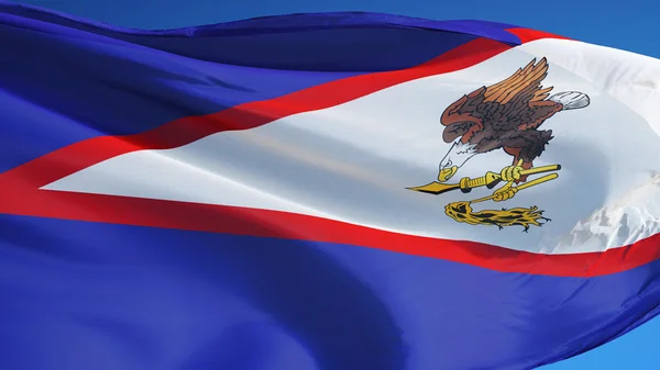 Amerikai Szamoa zászló, izolált Vágógörbe alfa-csatorna áttetszősége — Stock Fotó