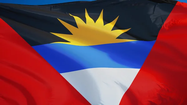 Antigua and Barbuda flag, isolated with clipping path alpha channel transparency — Stock Photo, Image