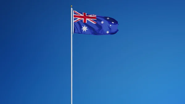 Australische Flagge, isoliert mit Clipping-Pfad Alpha-Kanal-Transparenz — Stockfoto