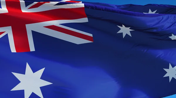 Bandera de Australia, aislada con transparencia de canal alfa de ruta de recorte — Foto de Stock