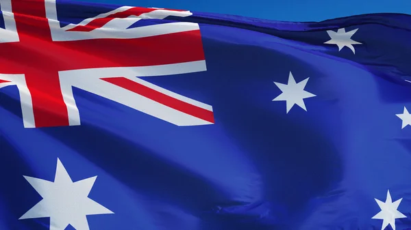 Australische Flagge, isoliert mit Clipping-Pfad Alpha-Kanal-Transparenz — Stockfoto