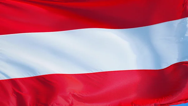 Bandera de Austria, aislada con ruta de recorte transparencia del canal alfa —  Fotos de Stock