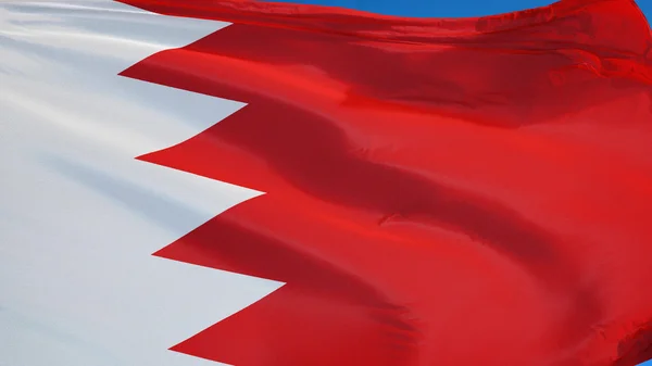 Флаг Бахрейна, изолированный с прозрачностью альфа-канала — стоковое фото