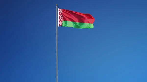 Weißrussland-Flagge, isoliert mit Clipping Path Alpha Channel Transparenz — Stockfoto