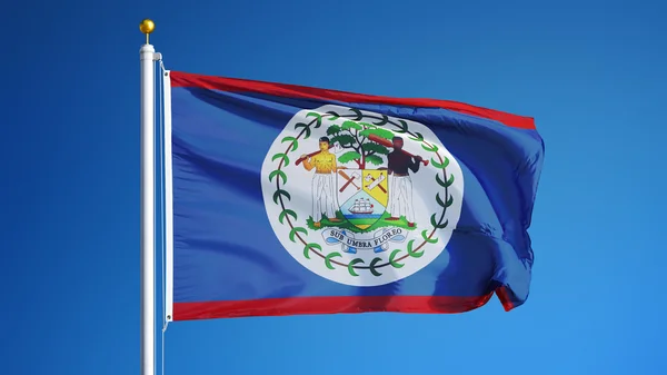 Belize flag, isolated with clipping path alpha channel transparency — Stock Photo, Image