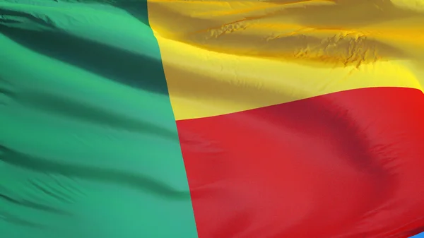 Bandera Benin, aislada con transparencia del canal alfa de la ruta de recorte — Foto de Stock