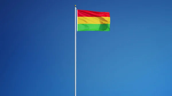 Прапор Болівії, ізольований за допомогою відсічного контуру альфа-канал прозорість — стокове фото