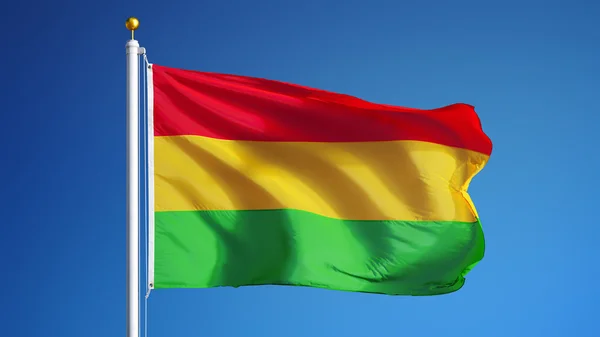 Bolivia flag, isolated with clipping path alpha channel transparency — Stock Photo, Image