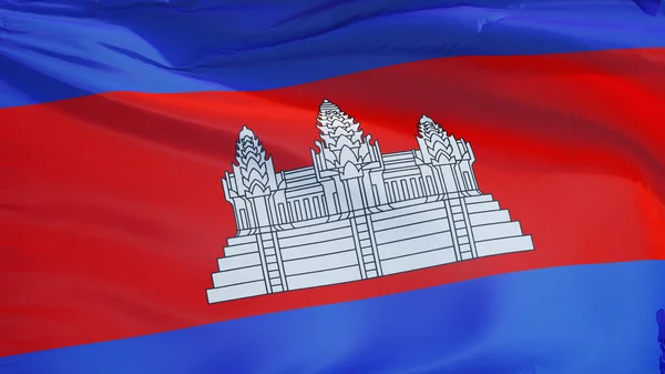 Kambodzsa zászló, izolált Vágógörbe alfa-csatorna átláthatóság — Stock Fotó