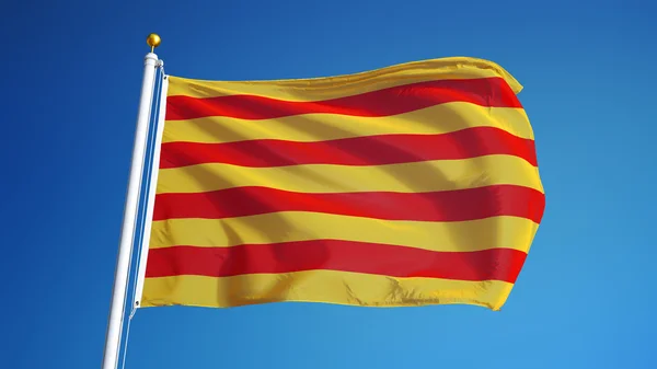 Drapeau Catalunya, isolé avec chemin de coupure alpha canal transparence — Photo