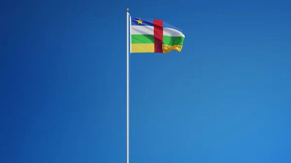 Central African Republic flag, isolated with clipping path alpha channel transparency — Stock Photo, Image