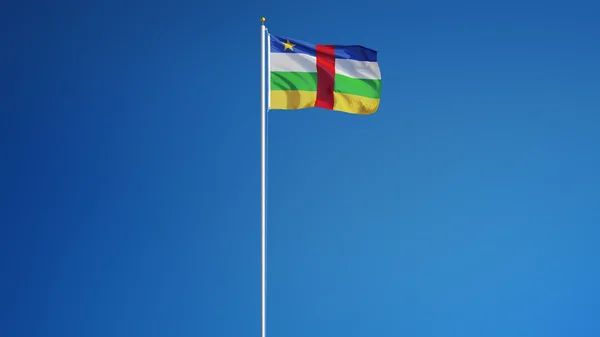 Central African Republic flag, isolated with clipping path alpha channel transparency — Stock Photo, Image