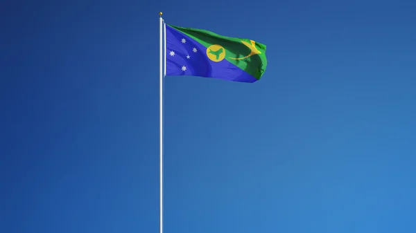 Bandeira da Ilha Christmas, isolada com transparência de canal alfa de caminho de recorte — Fotografia de Stock