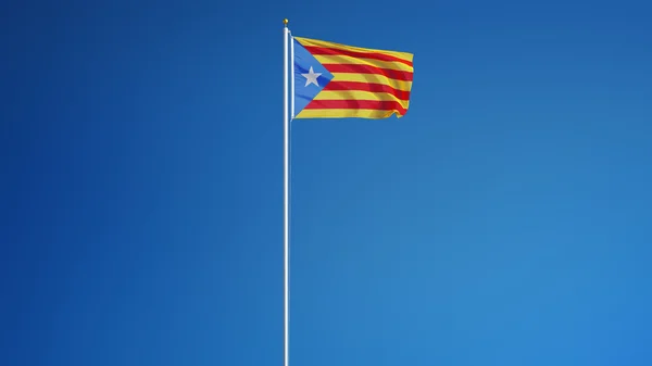 Estelada blava flag, isoliert mit Clipping-Pfad Alpha-Kanal-Transparenz — Stockfoto