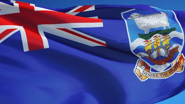 Falklandsöarnas flagga, isolerad med clipping path alfakanal genomskinlighet — Stockfoto