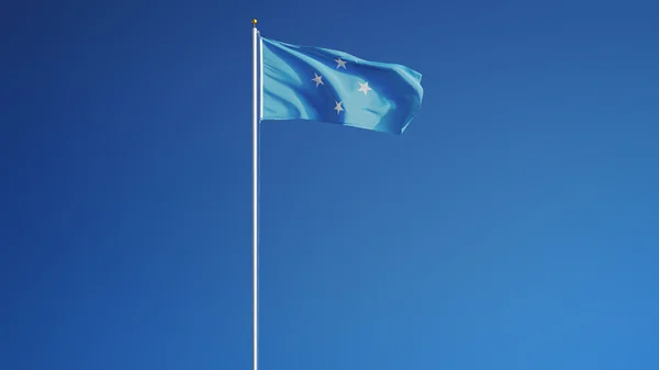 Federated States of Micronesia flag, isolated with clipping path alpha channel transparency — Stock Photo, Image