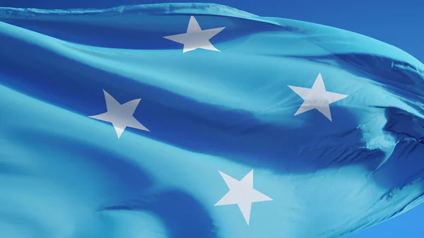 Stato federato di bandiera Micronesia, isolato con percorso di ritaglio trasparenza canale alfa — Foto Stock