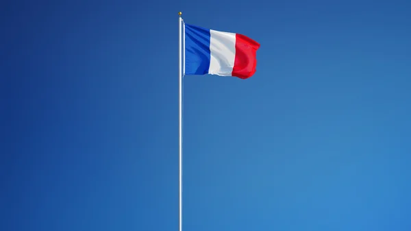 France flag, isolated with clipping path alpha channel transparency — Stock Photo, Image