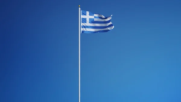 Greece flag, isolated with clipping path alpha channel transparency — Stock Photo, Image