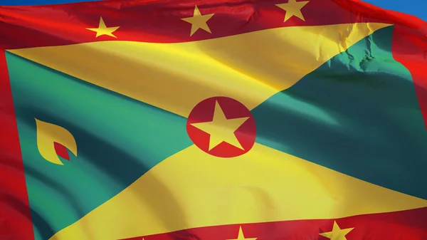 Grenada zászló, izolált Vágógörbe alfa-csatorna áttetszősége — Stock Fotó
