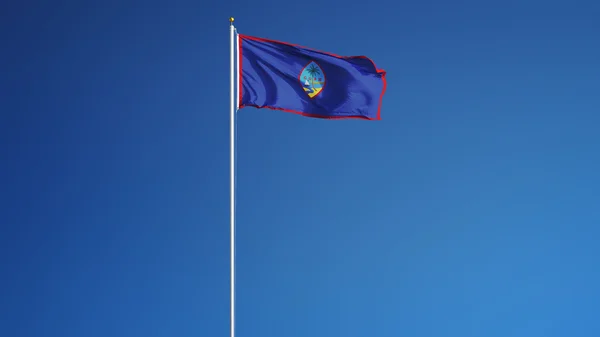 Прапор ГУАМ, ізольований за допомогою відсічного контуру альфа-канал прозорість — стокове фото