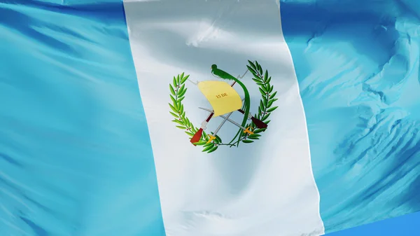 Bandera de Guatemala, aislada con ruta de recorte transparencia canal alfa — Foto de Stock