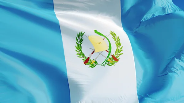 Guatemaltekische Flagge, isoliert mit Clipping Path Alpha Channel Transparenz — Stockfoto