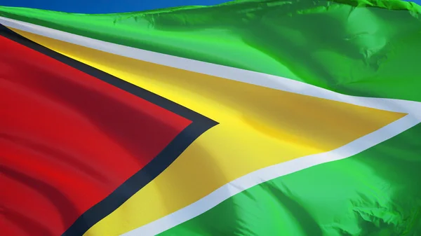 Guyana vlag, geïsoleerd met uitknippad alfakanaal transparantie — Stockfoto