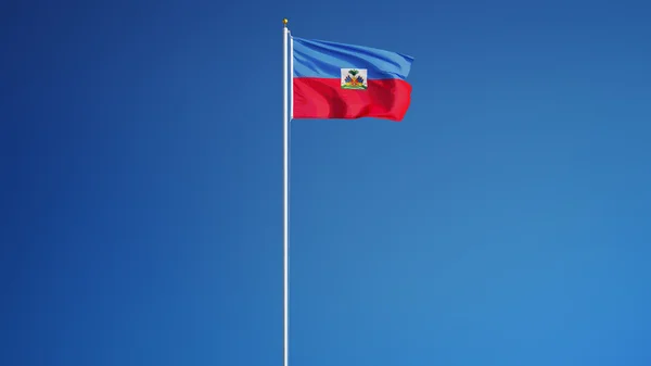 Haiti flag, isoliert mit clipping path alpha channel transparent — Stockfoto