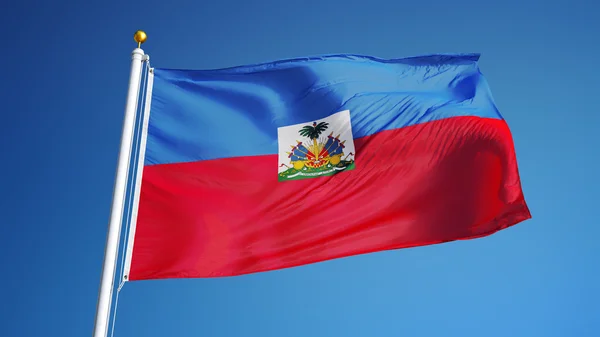 Haiti flag, isoliert mit clipping path alpha channel transparent — Stockfoto