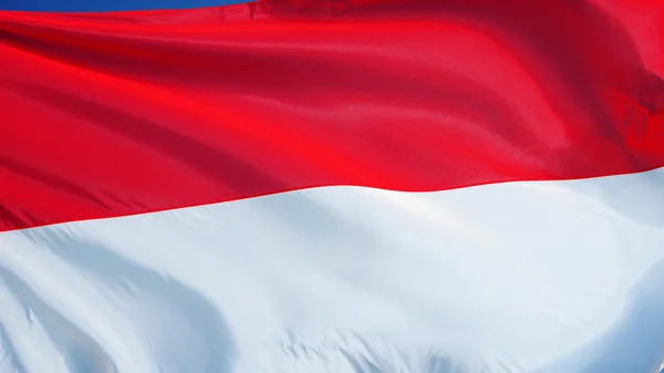 Bandera de Indonesia, aislada con transparencia de canal alfa de ruta de recorte —  Fotos de Stock