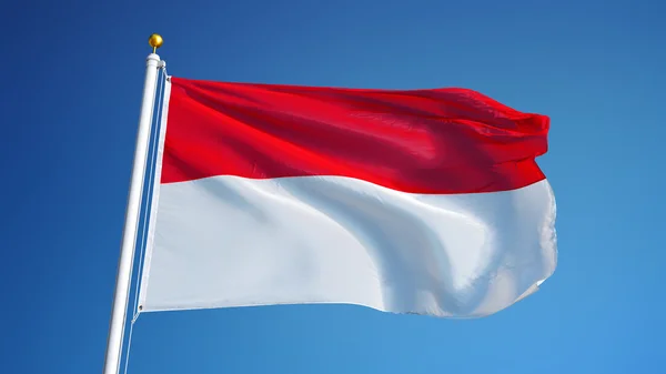 Indonesia flag, isolated with clipping path alpha channel transparency — Stock Photo, Image