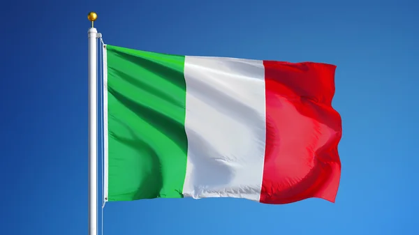 İtalya bayrağı, yol alfa kanalı saydamlık kırpma ile izole