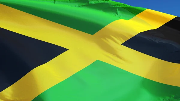 Jamaica flag, isolated with clipping path alpha channel transparency — Stock Photo, Image