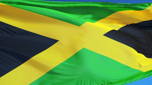 Vlag van Jamaica, geïsoleerd met knippen pad alfakanaal transparantie — Stockfoto