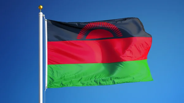 Σημαία του Μαλάουι, απομονωμένη με απόκομμα διαδρομή κανάλι άλφα διαφάνεια — Φωτογραφία Αρχείου