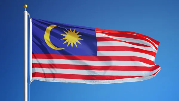 Malaysia flag, isolated with clipping path alpha channel transparency — Stock Photo, Image