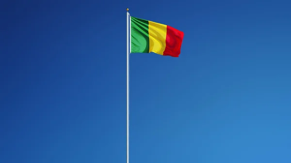 Drapeau Mali, isolé avec chemin de coupure alpha canal transparence — Photo