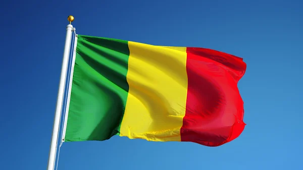 Drapeau Mali, isolé avec chemin de coupure alpha canal transparence — Photo