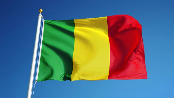 Drapeau Mali, isolé avec chemin de coupure alpha canal transparence — Photo