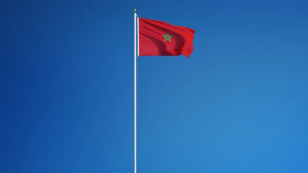 Fas bayrağı, kırpma yolu alfa kanal şeffaflık ile izole