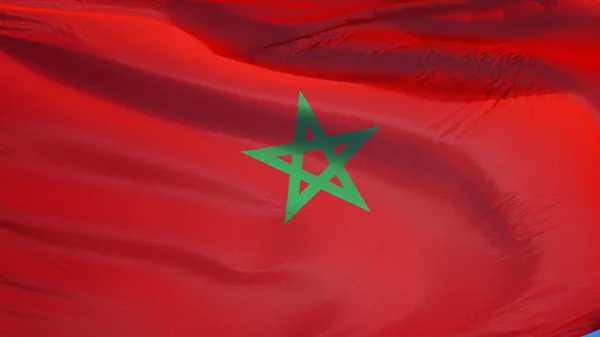 Bandera de Marruecos, aislada con ruta de recorte transparencia canal alfa —  Fotos de Stock