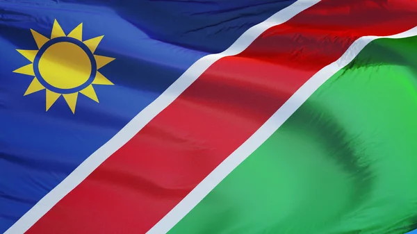 Bandiera Namibia, isolata con percorso di ritaglio trasparenza canale alfa — Foto Stock