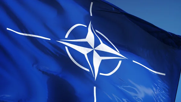 Nato bayrağı, yol alfa kanalı saydamlık kırpma ile izole