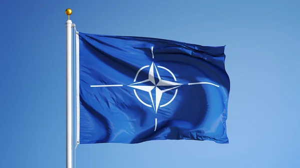 Nato bayrağı, yol alfa kanalı saydamlık kırpma ile izole