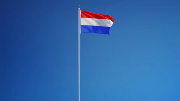 Vlajka Holandska, izolované s ořezovou cestou alfa kanál průhlednost — Stock fotografie