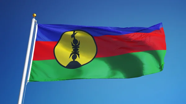 Yeni Kaledonya bayrak, yol alfa kanalı saydamlık kırpma ile izole — Stok fotoğraf