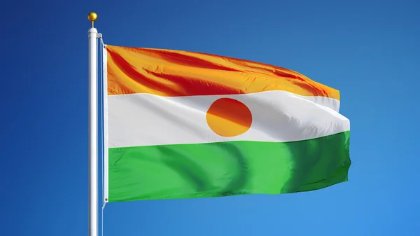 Drapeau Niger, isolé avec chemin de coupure alpha canal transparence — Photo