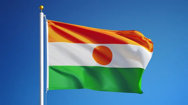 Bandiera Niger, isolata con percorso di ritaglio trasparenza canale alfa — Foto Stock
